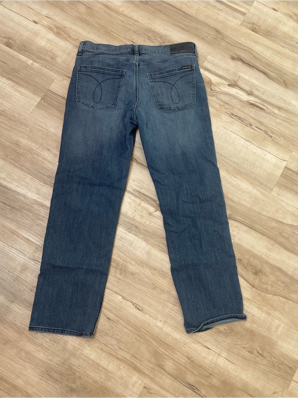 Calvin Klein Jeans Men’s Straight Leg in Washed Blue - Picture 4 of 4